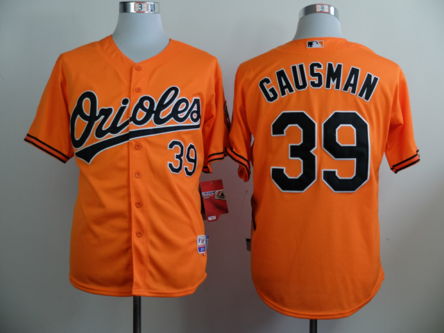 Men Baltimore Orioles 39 Gausman Orange MLB Jerseys